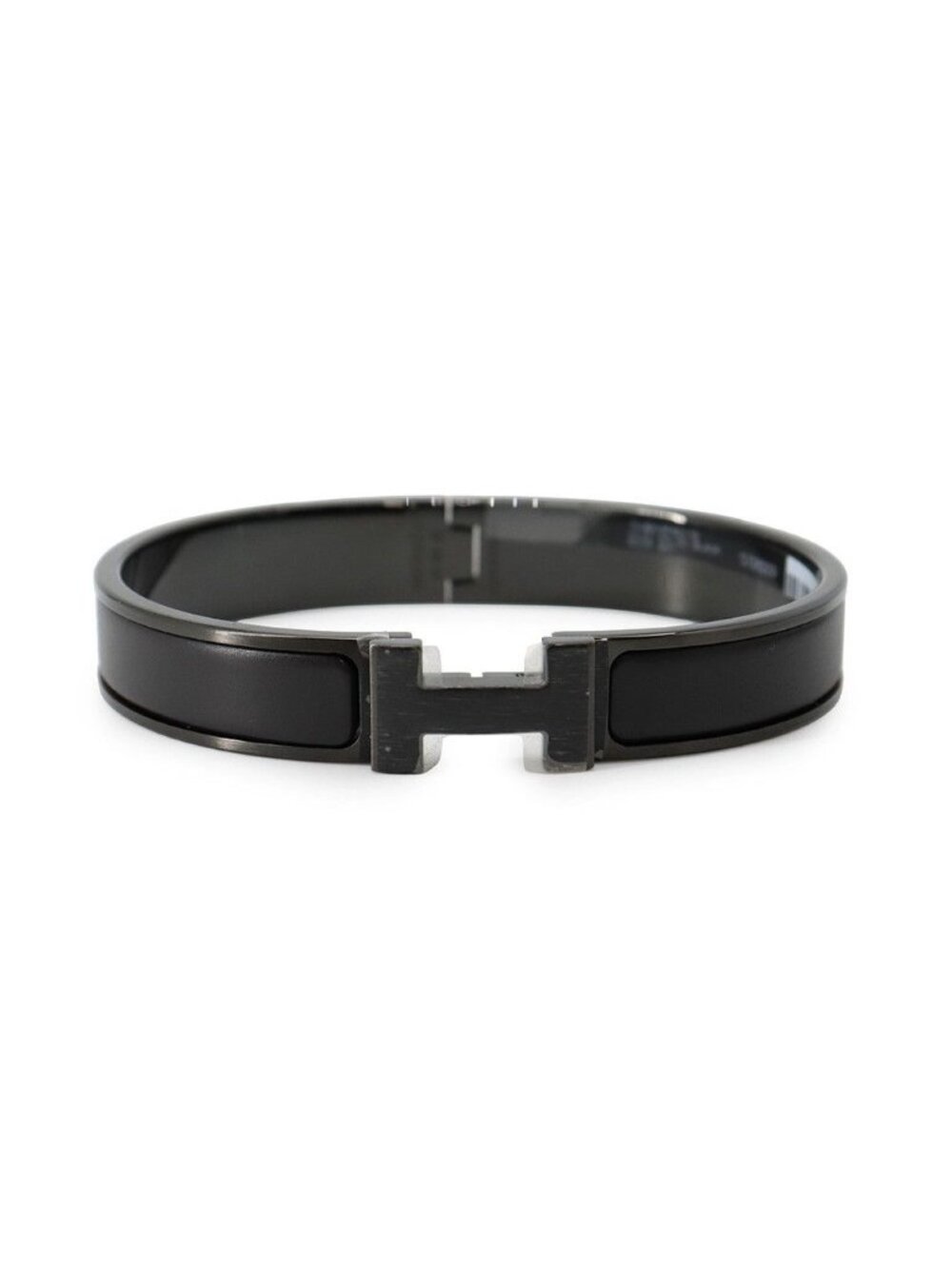 Hermes Bracelet Clic HH Black Bangle